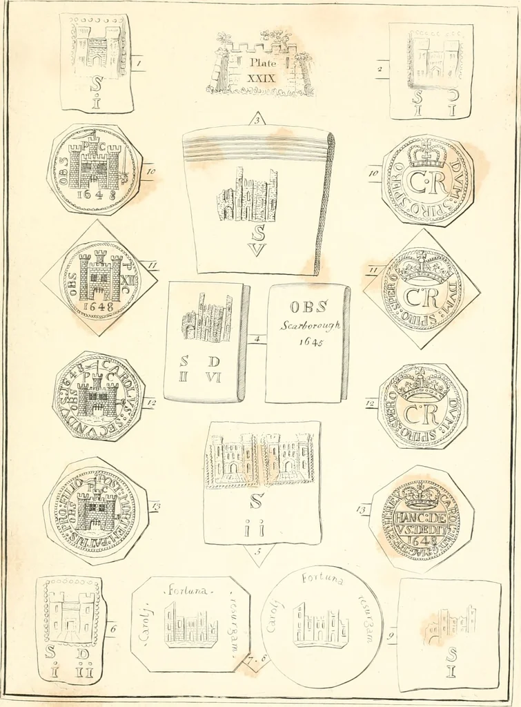 An illustration from Annals of the coinage of Great Britain and its dependencies : from the earliest period of authentic history to the reign of Victoria, 1840, leaf 136