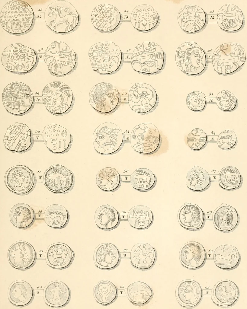 An illustration from Annals of the coinage of Great Britain and its dependencies : from the earliest period of authentic history to the reign of Victoria, 1840, leaf 14