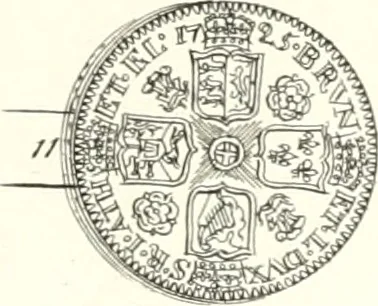 An illustration from Annals of the coinage of Great Britain and its dependencies : from the earliest period of authentic history to the reign of Victoria, 1840, leaf 156