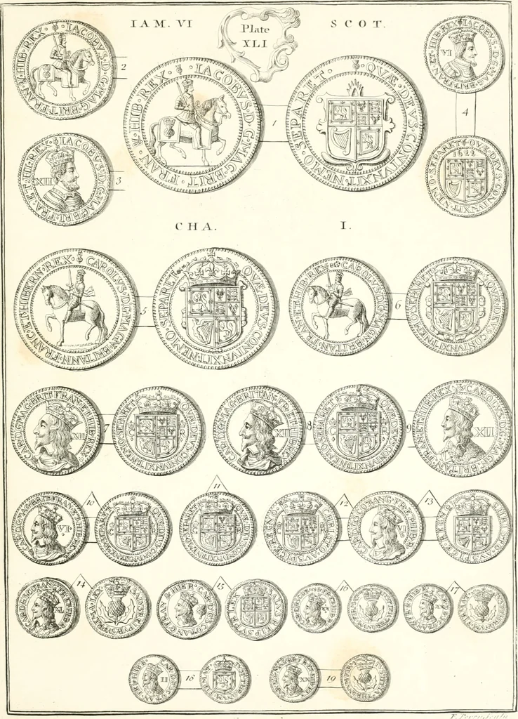 An illustration from Annals of the coinage of Great Britain and its dependencies : from the earliest period of authentic history to the reign of Victoria, 1840, leaf 160