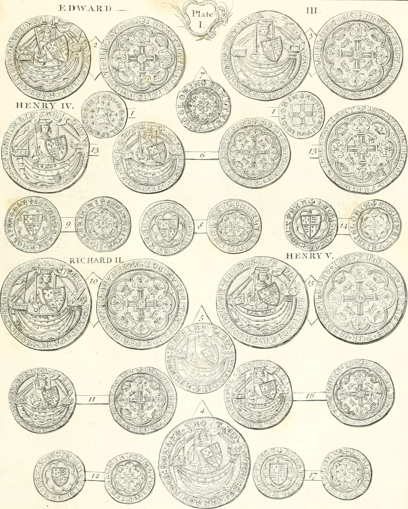 An illustration from Annals of the coinage of Great Britain and its dependencies : from the earliest period of authentic history to the reign of Victoria, 1840, leaf 164