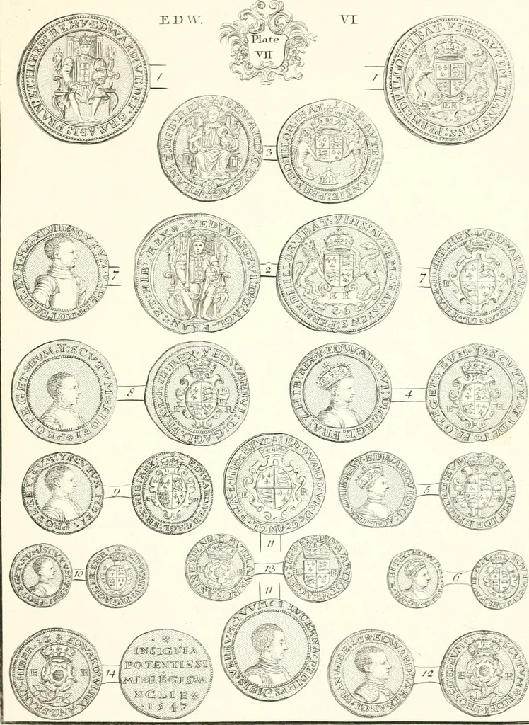 An illustration from Annals of the coinage of Great Britain and its dependencies : from the earliest period of authentic history to the reign of Victoria, 1840, leaf 176