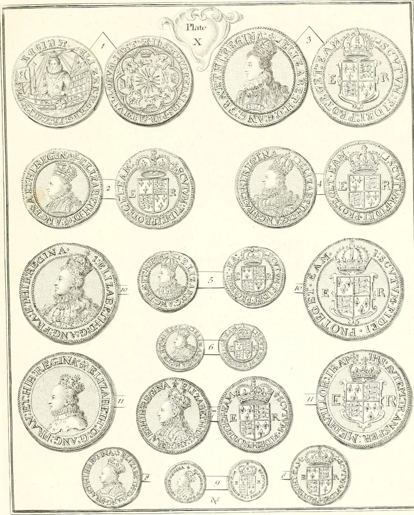 An illustration from Annals of the coinage of Great Britain and its dependencies : from the earliest period of authentic history to the reign of Victoria, 1840, leaf 182