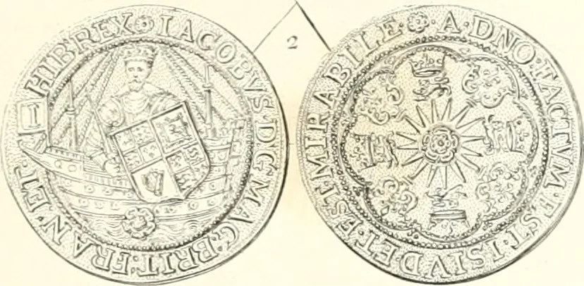 An illustration from Annals of the coinage of Great Britain and its dependencies : from the earliest period of authentic history to the reign of Victoria, 1840, leaf 186