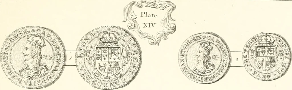 An illustration from Annals of the coinage of Great Britain and its dependencies : from the earliest period of authentic history to the reign of Victoria, 1840, leaf 190