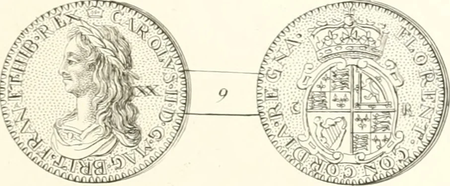 An illustration from Annals of the coinage of Great Britain and its dependencies : from the earliest period of authentic history to the reign of Victoria, 1840, leaf 190