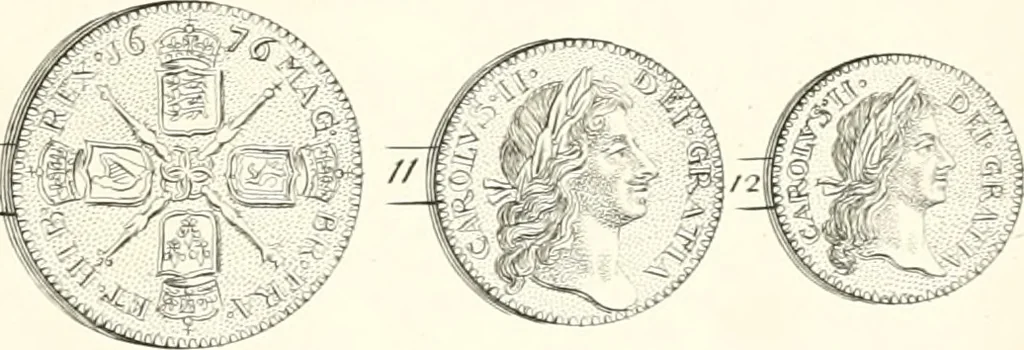 An illustration from Annals of the coinage of Great Britain and its dependencies : from the earliest period of authentic history to the reign of Victoria, 1840, leaf 192