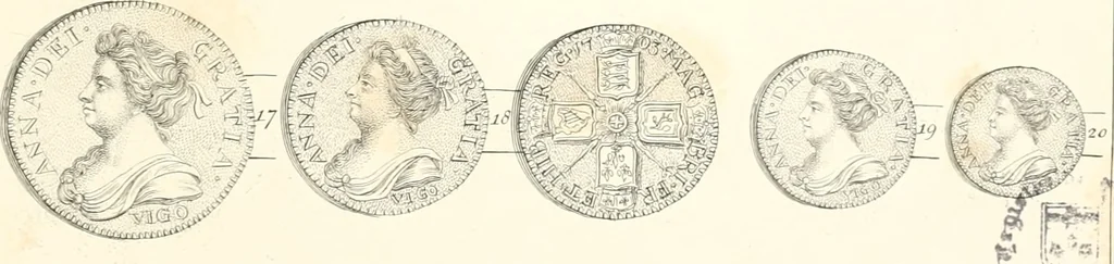 An illustration from Annals of the coinage of Great Britain and its dependencies : from the earliest period of authentic history to the reign of Victoria, 1840, leaf 194