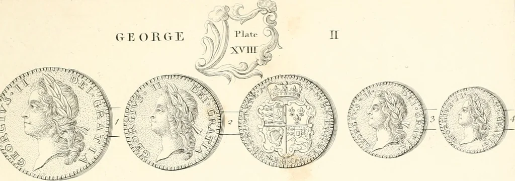 An illustration from Annals of the coinage of Great Britain and its dependencies : from the earliest period of authentic history to the reign of Victoria, 1840, leaf 198