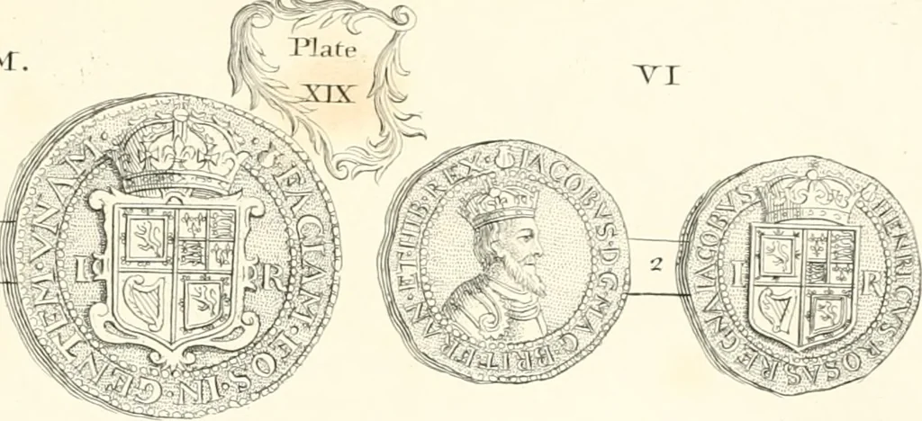 An illustration from Annals of the coinage of Great Britain and its dependencies : from the earliest period of authentic history to the reign of Victoria, 1840, leaf 200