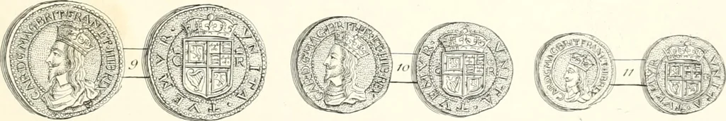 An illustration from Annals of the coinage of Great Britain and its dependencies : from the earliest period of authentic history to the reign of Victoria, 1840, leaf 200
