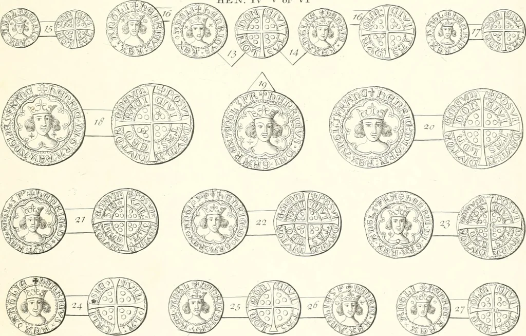 An illustration from Annals of the coinage of Great Britain and its dependencies : from the earliest period of authentic history to the reign of Victoria, 1840, leaf 204