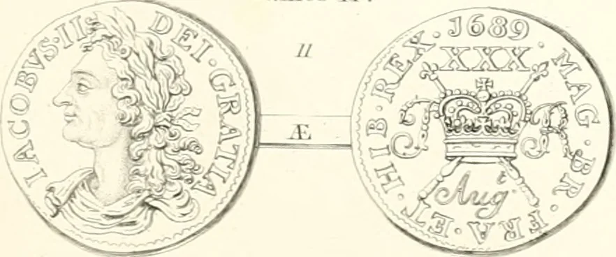 An illustration from Annals of the coinage of Great Britain and its dependencies : from the earliest period of authentic history to the reign of Victoria, 1840, leaf 222