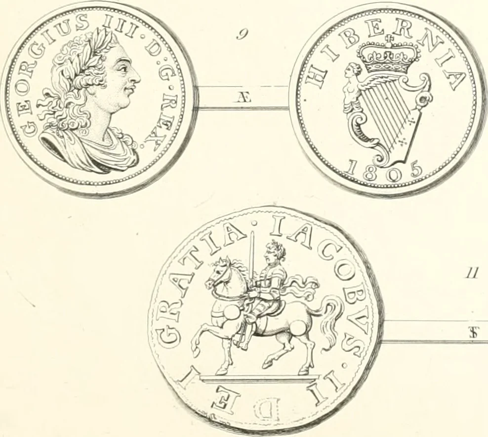 An illustration from Annals of the coinage of Great Britain and its dependencies : from the earliest period of authentic history to the reign of Victoria, 1840, leaf 224