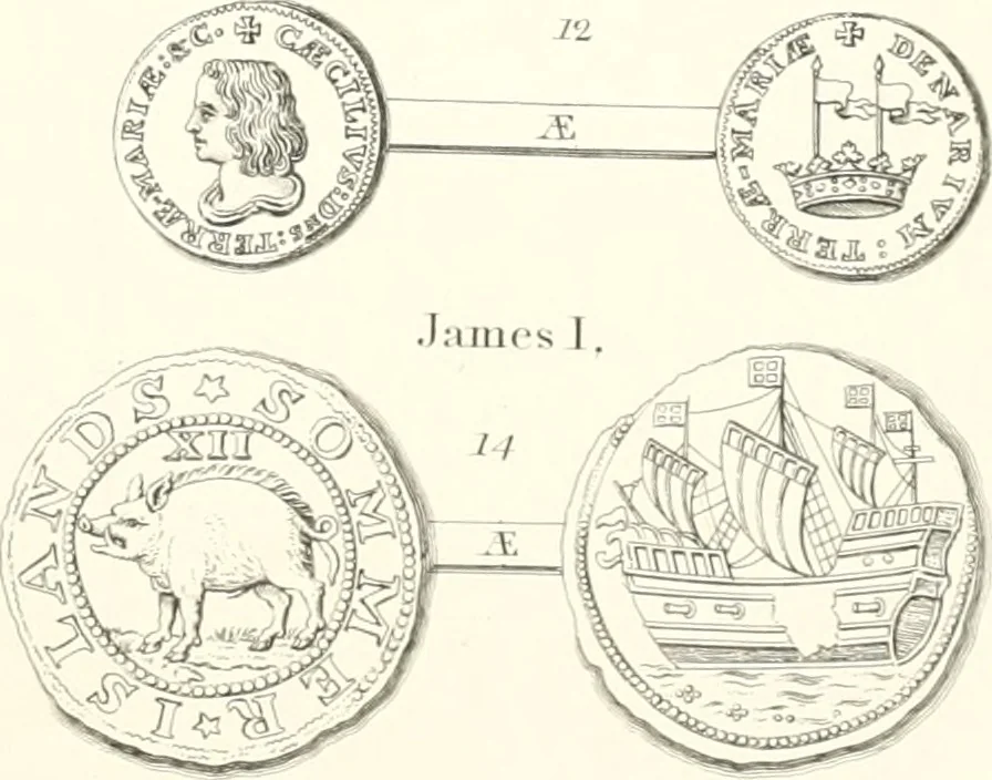 An illustration from Annals of the coinage of Great Britain and its dependencies : from the earliest period of authentic history to the reign of Victoria, 1840, leaf 226