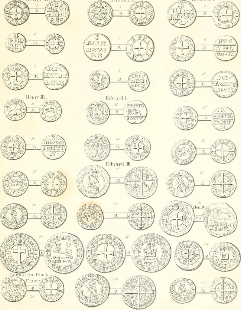 An illustration from Annals of the coinage of Great Britain and its dependencies : from the earliest period of authentic history to the reign of Victoria, 1840, leaf 232