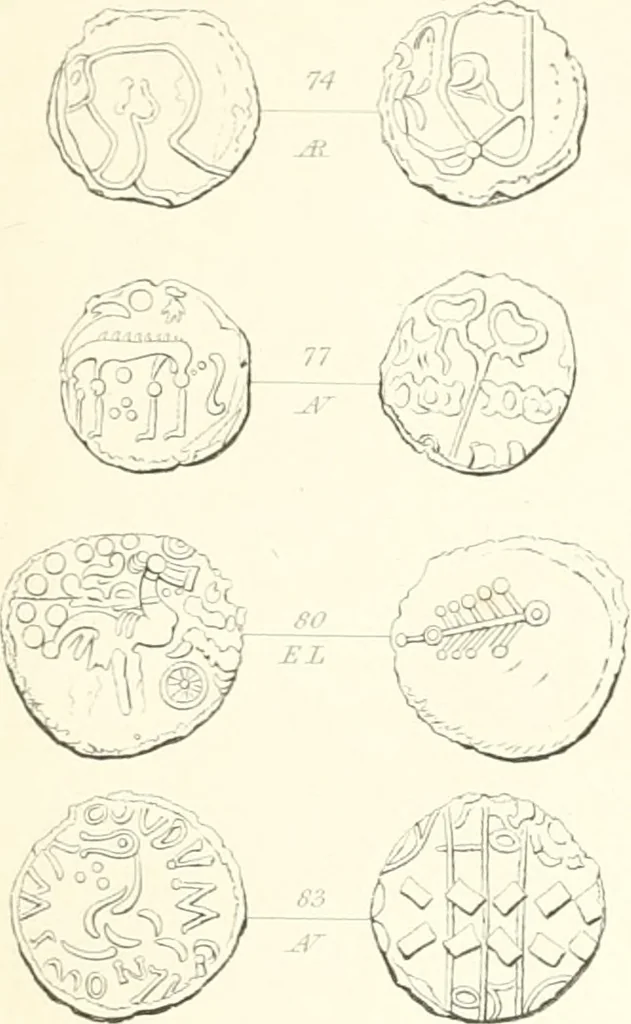 An illustration from Annals of the coinage of Great Britain and its dependencies : from the earliest period of authentic history to the reign of Victoria, 1840, leaf 246