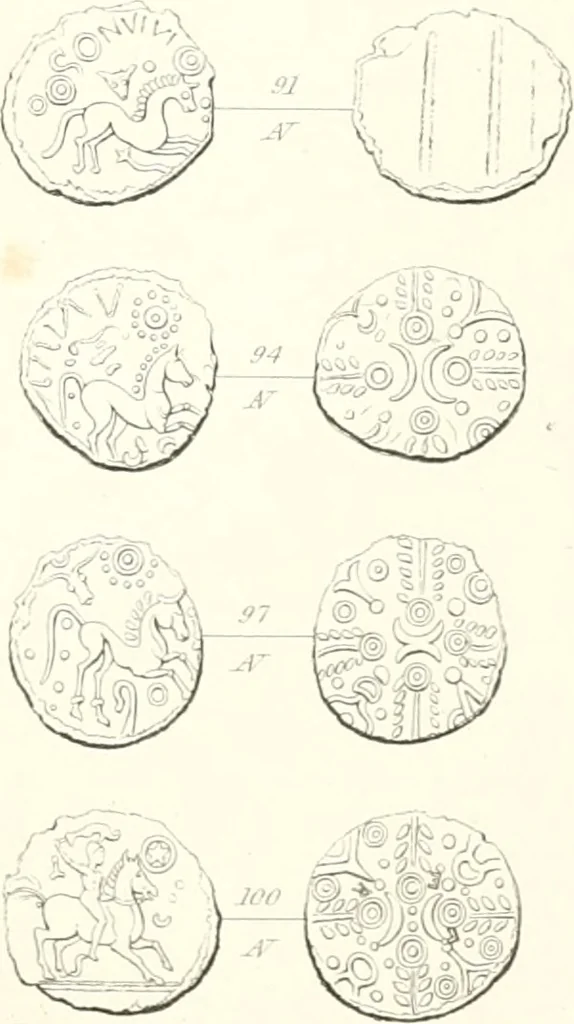 An illustration from Annals of the coinage of Great Britain and its dependencies : from the earliest period of authentic history to the reign of Victoria, 1840, leaf 246