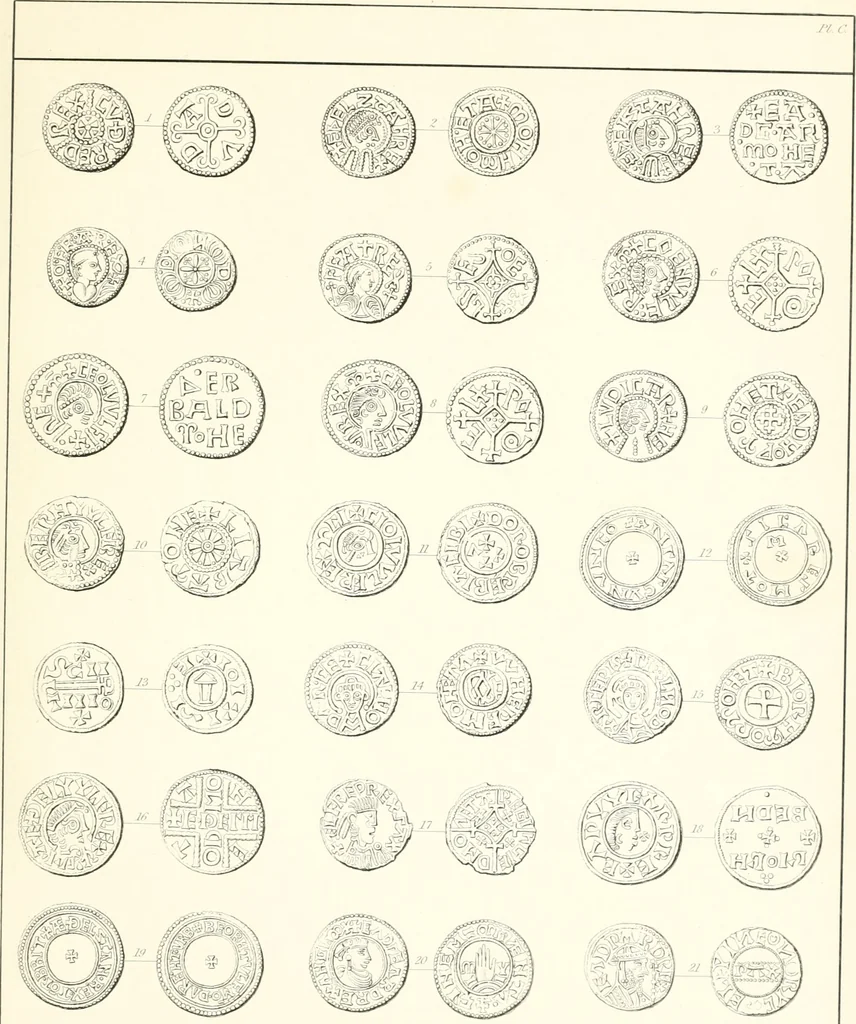 An illustration from Annals of the coinage of Great Britain and its dependencies : from the earliest period of authentic history to the reign of Victoria, 1840, leaf 250