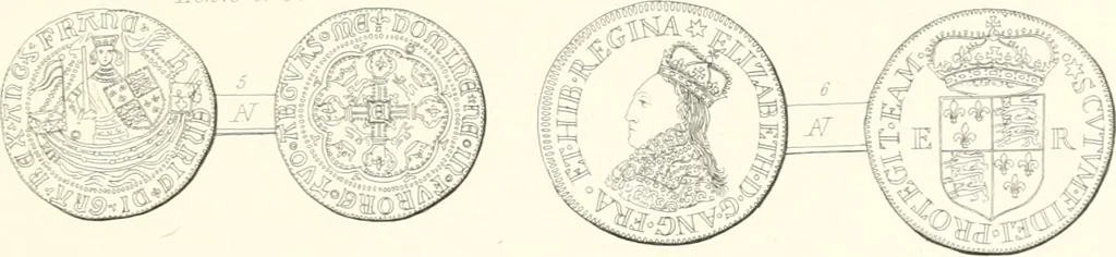An illustration from Annals of the coinage of Great Britain and its dependencies : from the earliest period of authentic history to the reign of Victoria, 1840, leaf 258