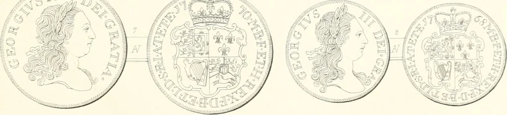 An illustration from Annals of the coinage of Great Britain and its dependencies : from the earliest period of authentic history to the reign of Victoria, 1840, leaf 258
