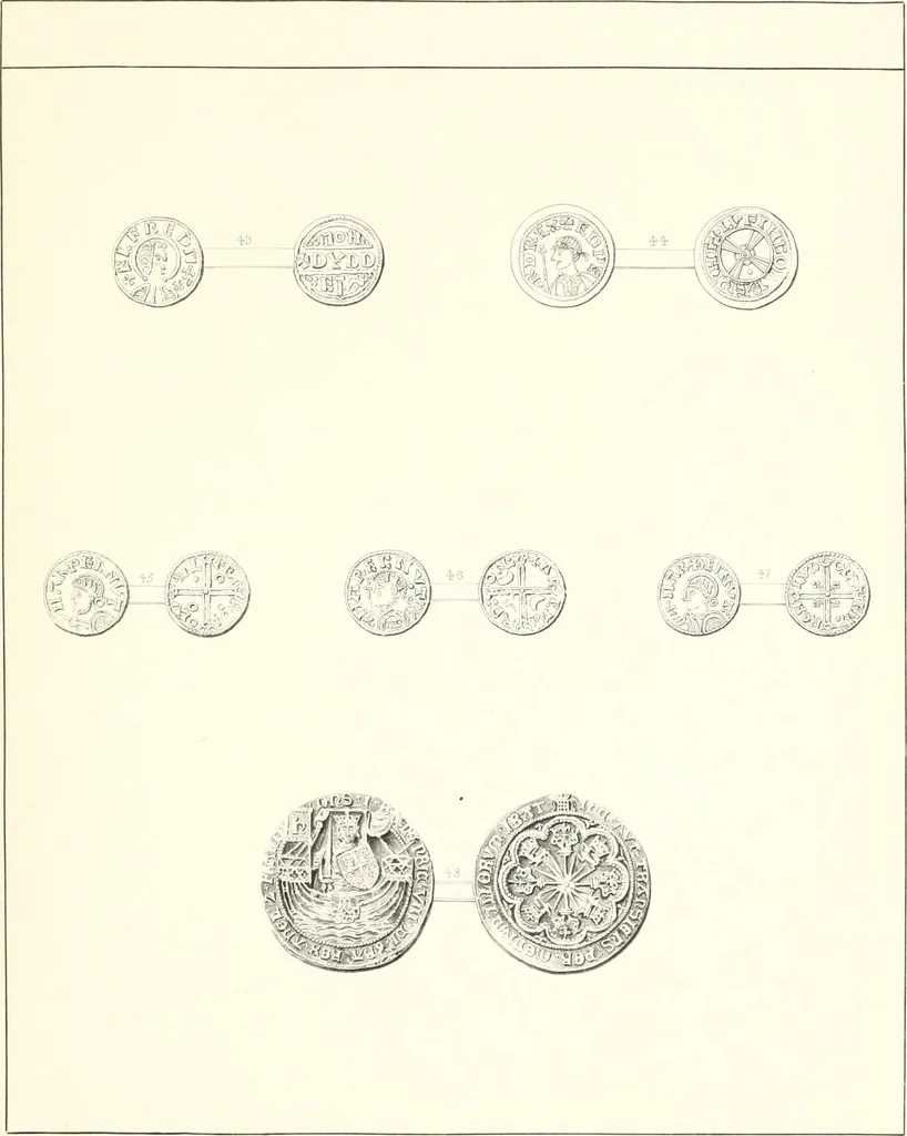 An illustration from Annals of the coinage of Great Britain and its dependencies : from the earliest period of authentic history to the reign of Victoria, 1840, leaf 260