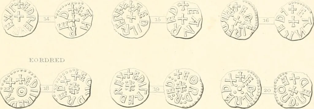 An illustration from Annals of the coinage of Great Britain and its dependencies : from the earliest period of authentic history to the reign of Victoria, 1840, leaf 306