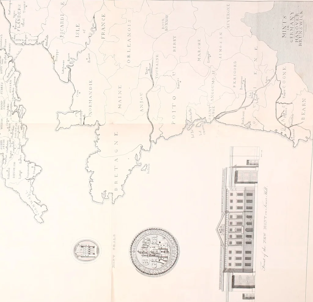 An illustration from Annals of the coinage of Great Britain and its dependencies : from the earliest period of authentic history to the reign of Victoria, 1840, leaf 333