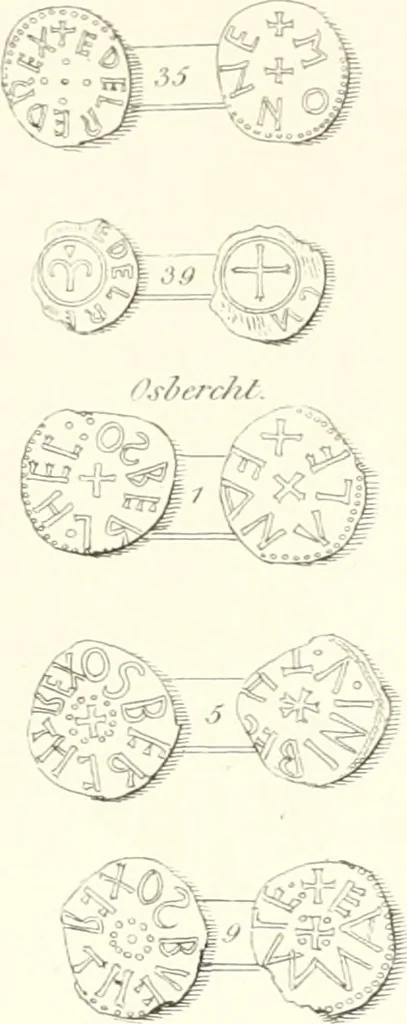 An illustration from Annals of the coinage of Great Britain and its dependencies : from the earliest period of authentic history to the reign of Victoria, 1840, leaf 40