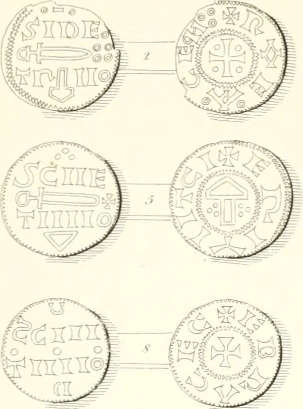 An illustration from Annals of the coinage of Great Britain and its dependencies : from the earliest period of authentic history to the reign of Victoria, 1840, leaf 42