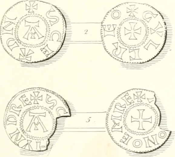 An illustration from Annals of the coinage of Great Britain and its dependencies : from the earliest period of authentic history to the reign of Victoria, 1840, leaf 42