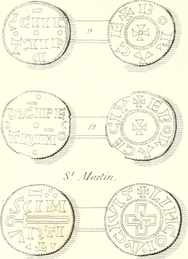An illustration from Annals of the coinage of Great Britain and its dependencies : from the earliest period of authentic history to the reign of Victoria, 1840, leaf 42