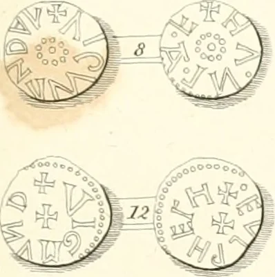 An illustration from Annals of the coinage of Great Britain and its dependencies : from the earliest period of authentic history to the reign of Victoria, 1840, leaf 46