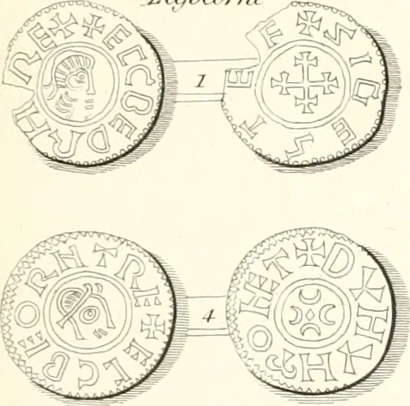 An illustration from Annals of the coinage of Great Britain and its dependencies : from the earliest period of authentic history to the reign of Victoria, 1840, leaf 46
