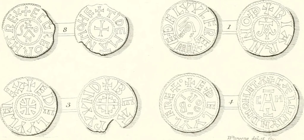 An illustration from Annals of the coinage of Great Britain and its dependencies : from the earliest period of authentic history to the reign of Victoria, 1840, leaf 46