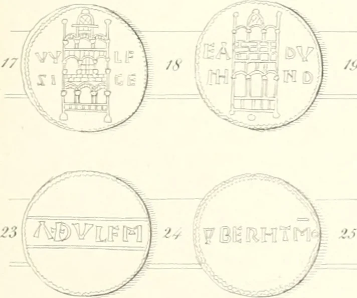 An illustration from Annals of the coinage of Great Britain and its dependencies : from the earliest period of authentic history to the reign of Victoria, 1840, leaf 50