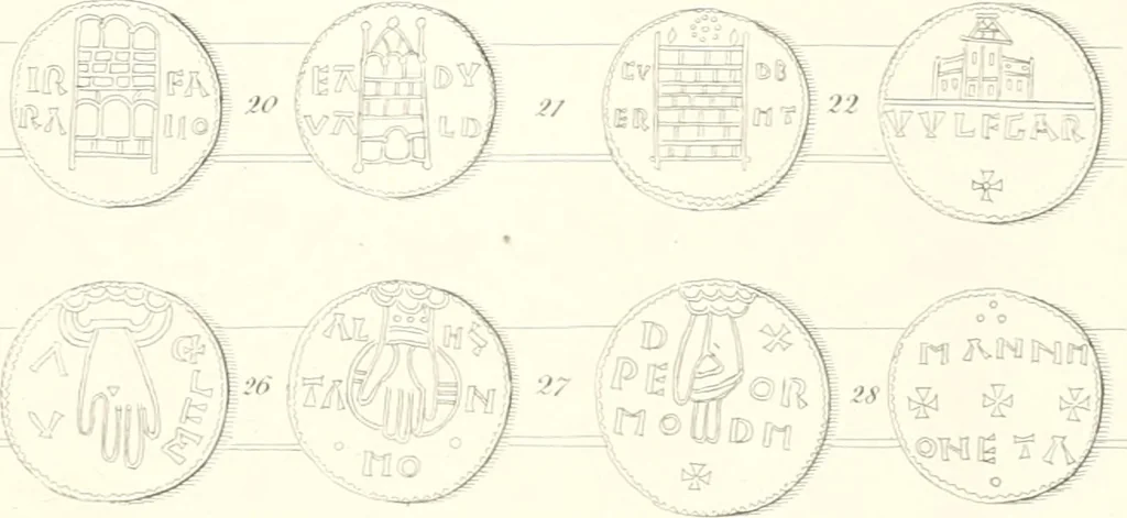 An illustration from Annals of the coinage of Great Britain and its dependencies : from the earliest period of authentic history to the reign of Victoria, 1840, leaf 50