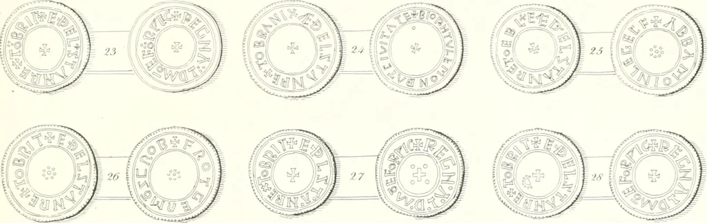 An illustration from Annals of the coinage of Great Britain and its dependencies : from the earliest period of authentic history to the reign of Victoria, 1840, leaf 54