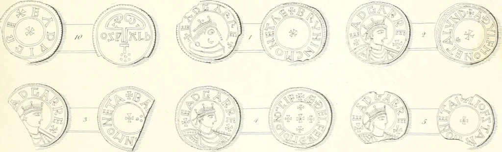 An illustration from Annals of the coinage of Great Britain and its dependencies : from the earliest period of authentic history to the reign of Victoria, 1840, leaf 58