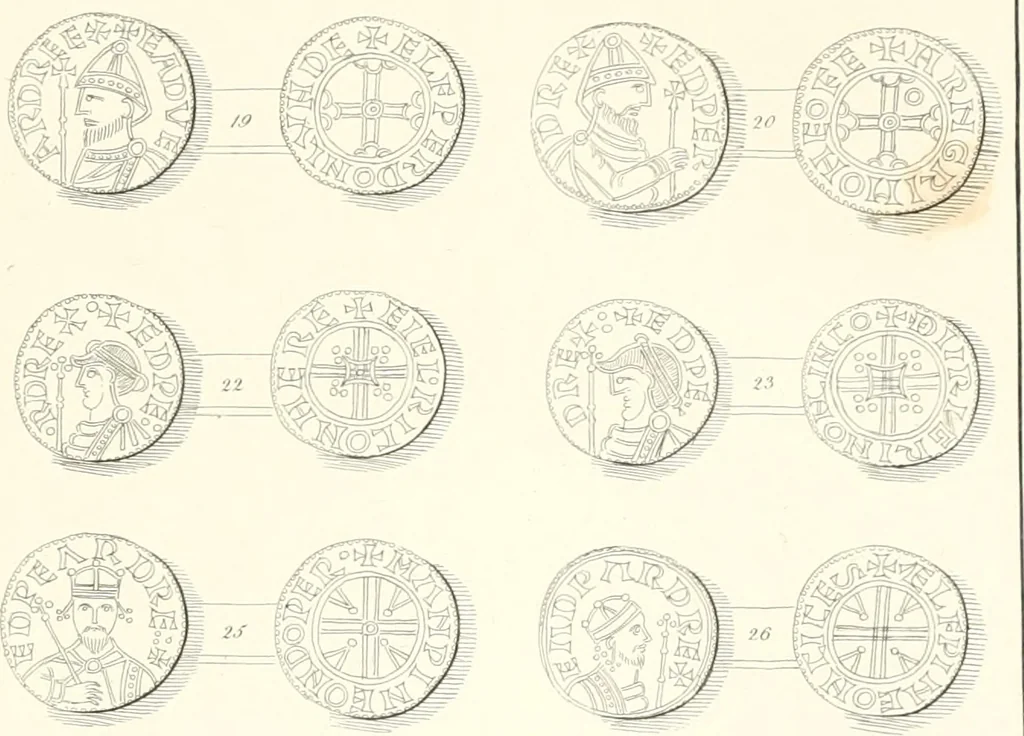 An illustration from Annals of the coinage of Great Britain and its dependencies : from the earliest period of authentic history to the reign of Victoria, 1840, leaf 68