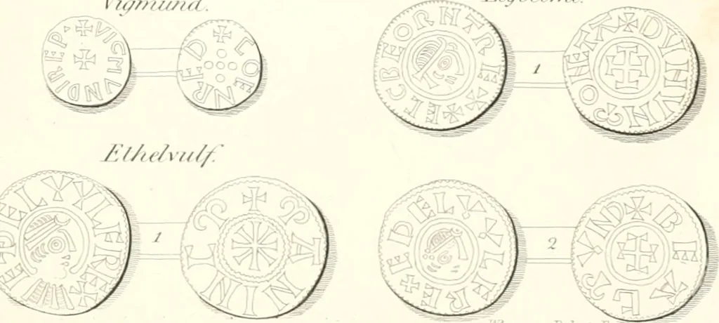 An illustration from Annals of the coinage of Great Britain and its dependencies : from the earliest period of authentic history to the reign of Victoria, 1840, leaf 72