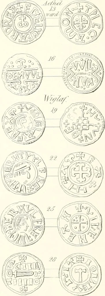 An illustration from Annals of the coinage of Great Britain and its dependencies : from the earliest period of authentic history to the reign of Victoria, 1840, leaf 76