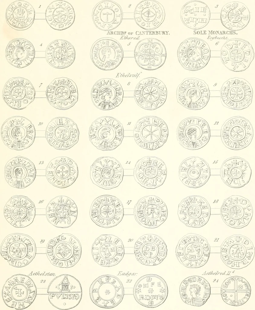 An illustration from Annals of the coinage of Great Britain and its dependencies : from the earliest period of authentic history to the reign of Victoria, 1840, leaf 78