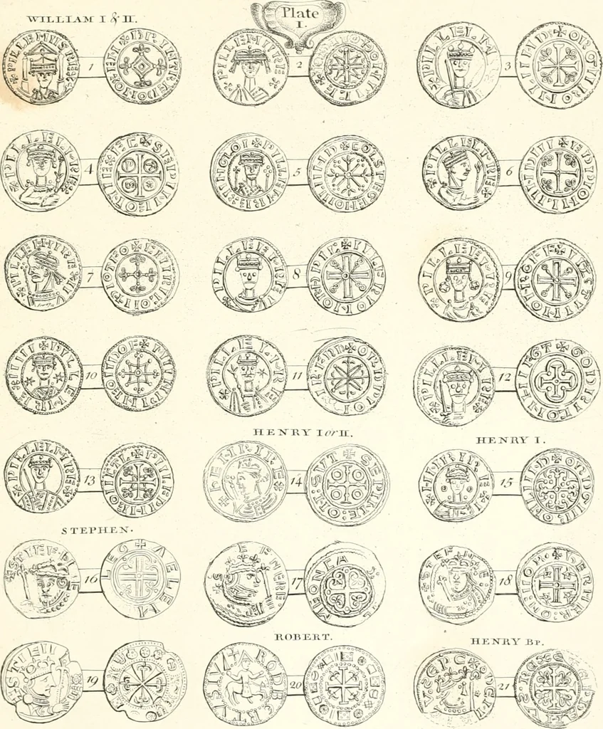 An illustration from Annals of the coinage of Great Britain and its dependencies : from the earliest period of authentic history to the reign of Victoria, 1840, leaf 80