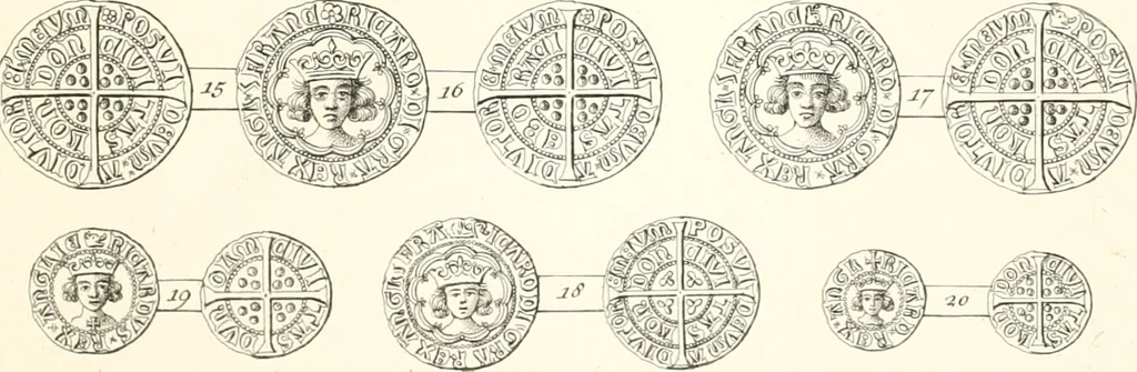 An illustration from Annals of the coinage of Great Britain and its dependencies : from the earliest period of authentic history to the reign of Victoria, 1840, leaf 88