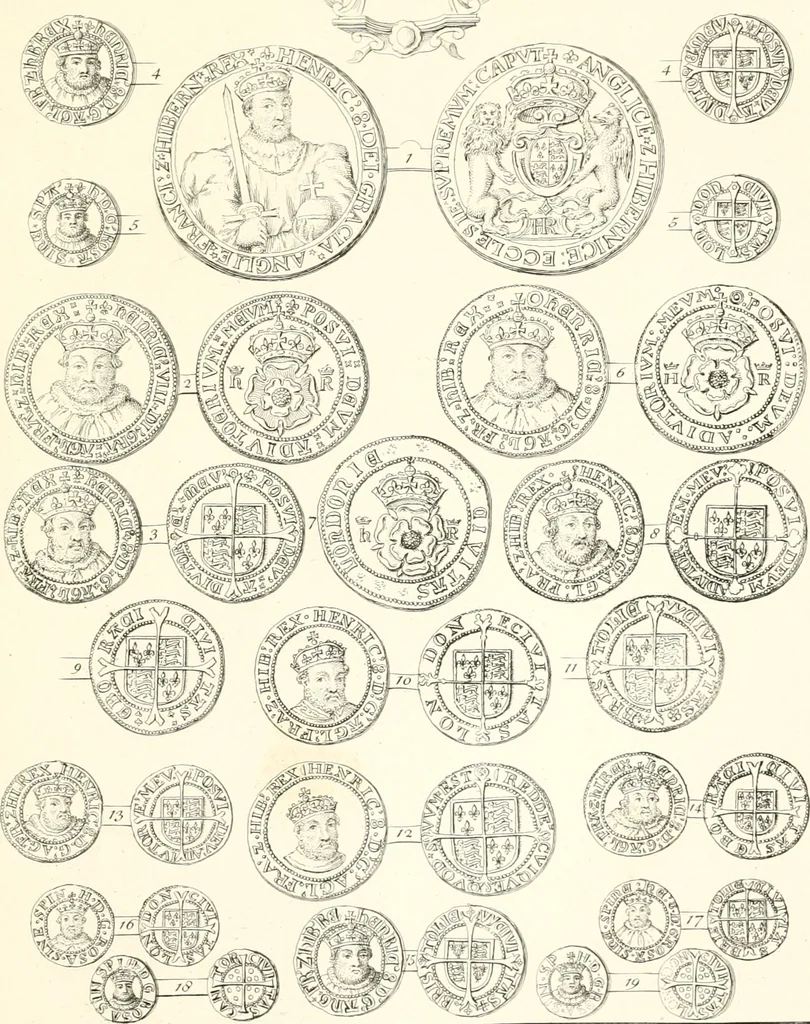 An illustration from Annals of the coinage of Great Britain and its dependencies : from the earliest period of authentic history to the reign of Victoria, 1840, leaf 94
