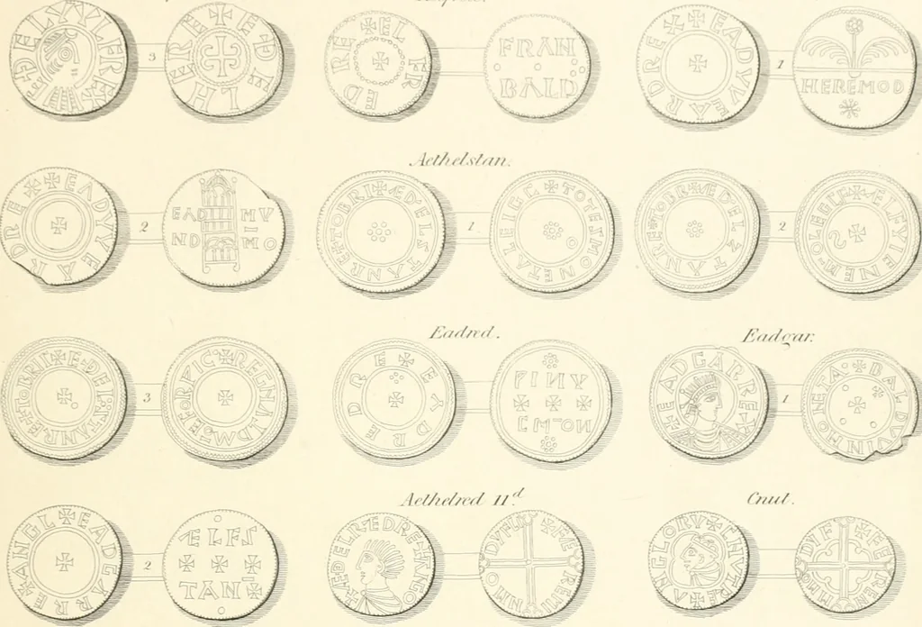 An illustration from Annals of the coinage of Great Britain and its dependencies : from the earliest period of authentic history to the reign of Victoria, 1840, leaf 100