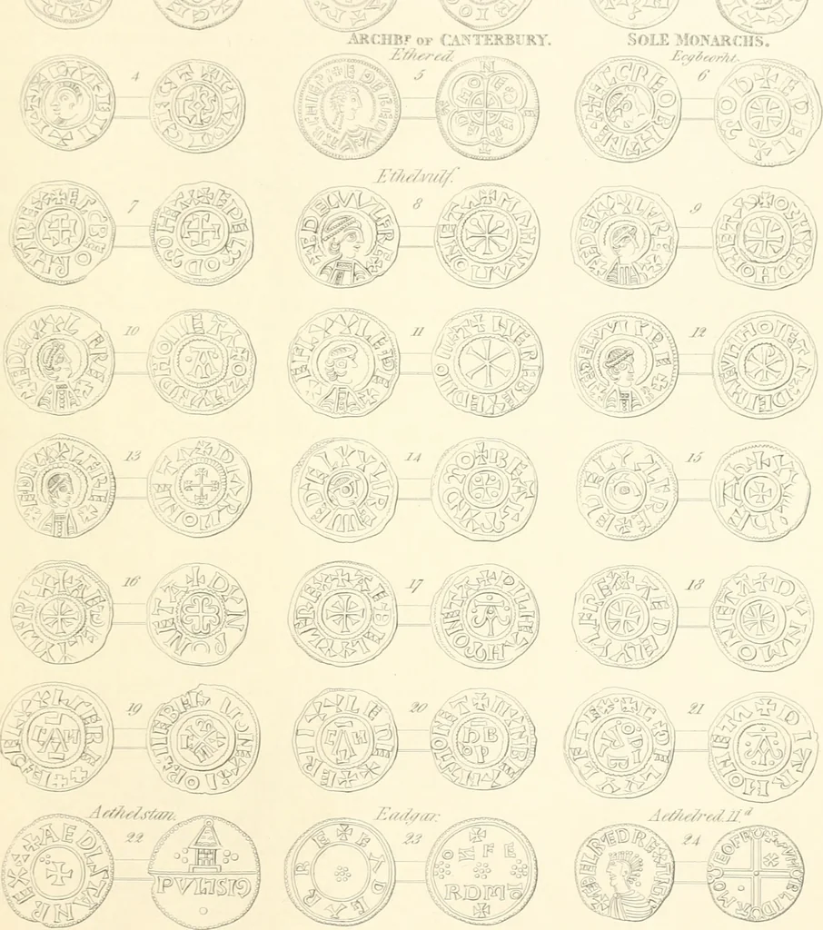 An illustration from Annals of the coinage of Great Britain and its dependencies : from the earliest period of authentic history to the reign of Victoria, 1840, leaf 108