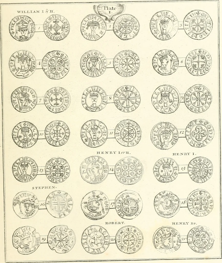 An illustration from Annals of the coinage of Great Britain and its dependencies : from the earliest period of authentic history to the reign of Victoria, 1840, leaf 112