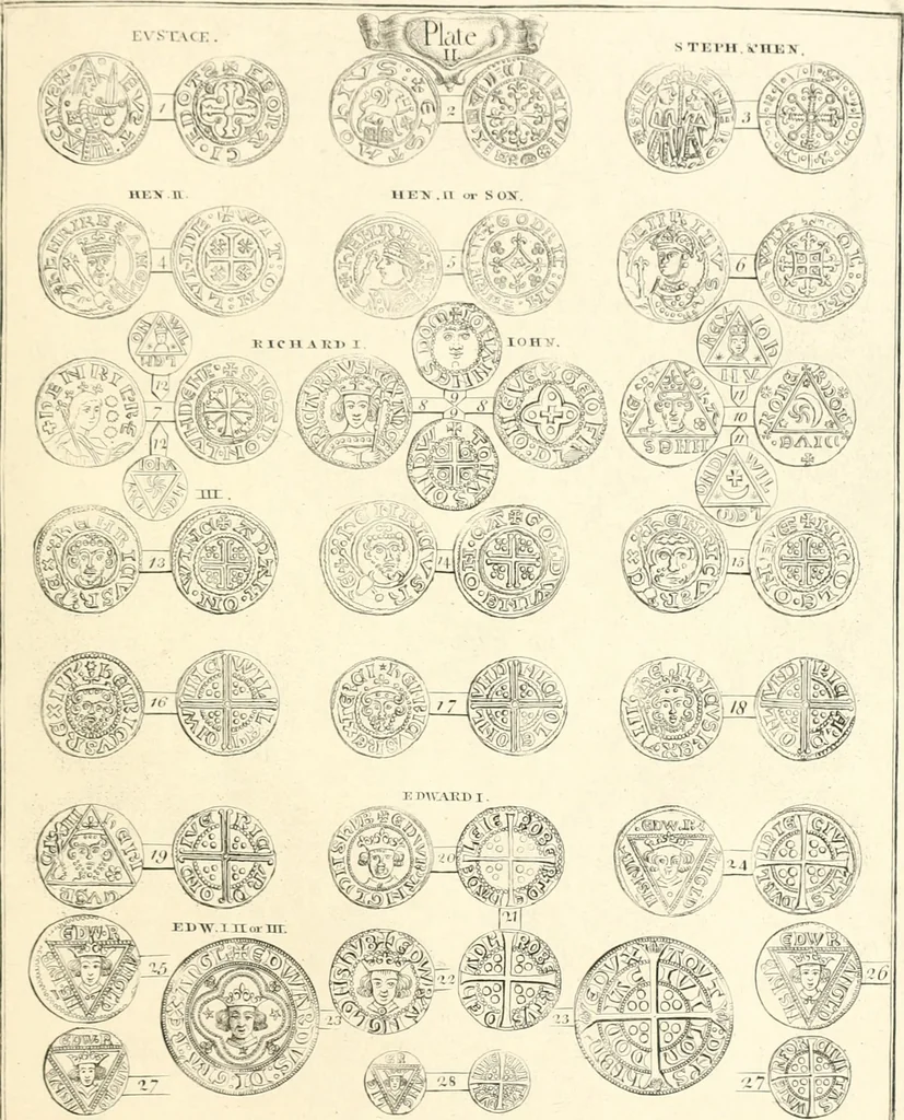 An illustration from Annals of the coinage of Great Britain and its dependencies : from the earliest period of authentic history to the reign of Victoria, 1840, leaf 116